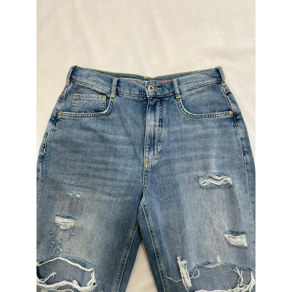 Anthropologie Pilcro Vintage Crop Mid-Rise Straight Jeans Size 27 - Picture 8 of 12